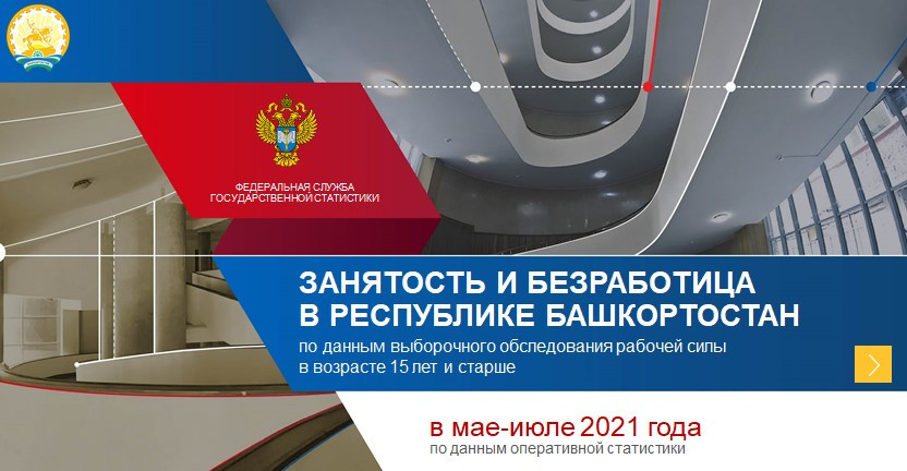 Занятость и безработица в Республике Башкортостан в мае-июле 2021 года